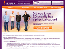 Tablet Screenshot of levitra.com